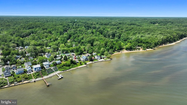 295 Chesapeake Ave, Prince Frederick, MD 20678 - bird's eye view of a forest and a nearby body of water