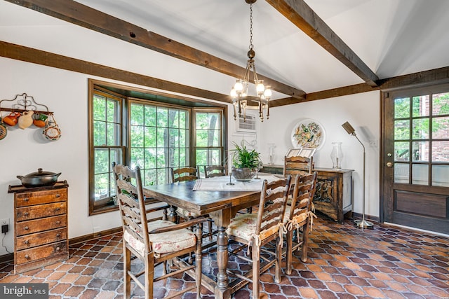 18919 Diary Rd, Montgomery Village, MD 20886 - dining room with a chandelier and baseboards