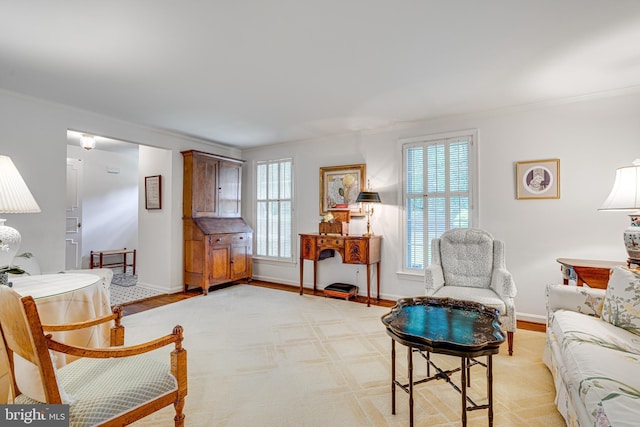 18919 Diary Rd, Montgomery Village, MD 20886 - living area with crown molding and baseboards