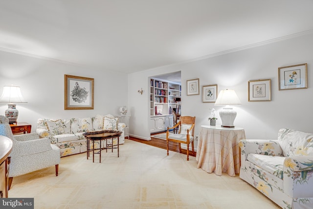 18919 Diary Rd, Montgomery Village, MD 20886 - living area with crown molding and built in features