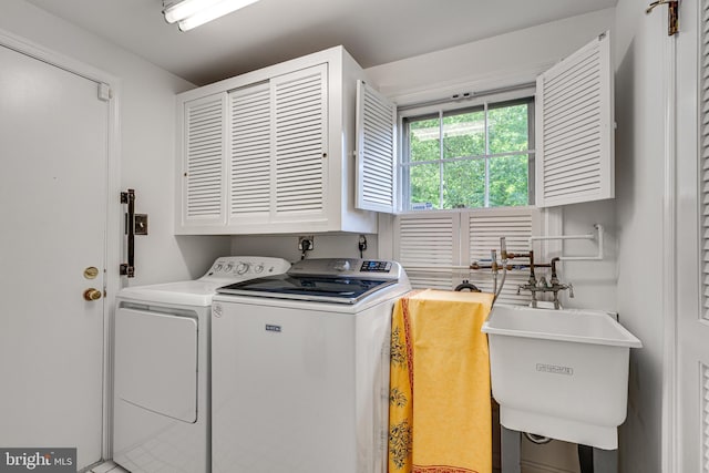 18919 Diary Rd, Montgomery Village, MD 20886 - laundry area with separate washer and dryer and cabinet space