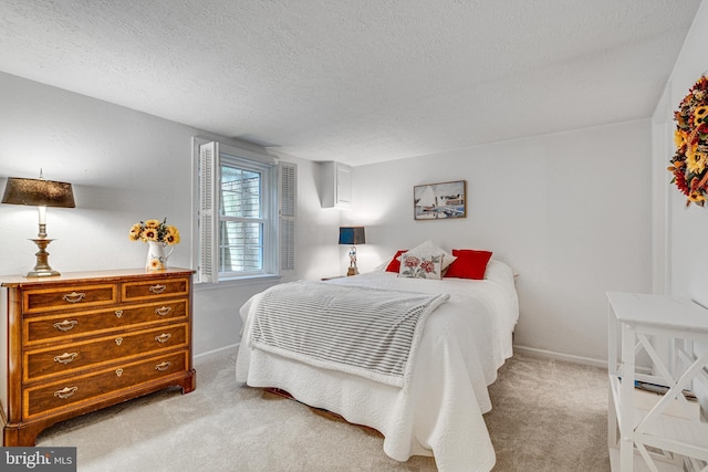 18919 Diary Rd, Montgomery Village, MD 20886 - carpeted bedroom featuring a textured ceiling and baseboards