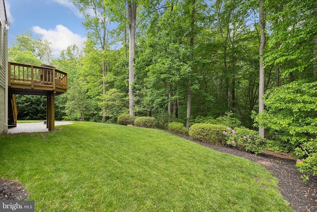 13016 Brookmead Dr, Manassas, VA 20112 - view of grassy yard featuring a deck