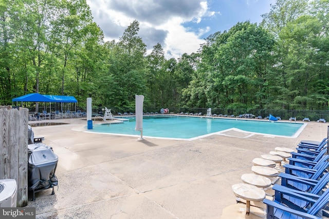13016 Brookmead Dr, Manassas, VA 20112 - community pool featuring a patio area and a grill