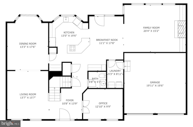 13016 Brookmead Dr, Manassas, VA 20112 - floor plan / room layout