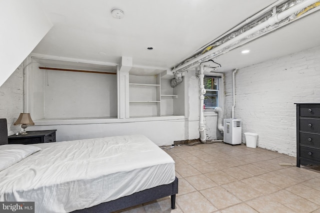1328 35th St NW, Washington, DC 20007 - bedroom with tile patterned flooring