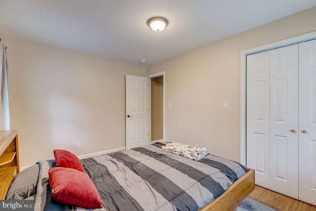 14298 S Union Church Rd, Ellendale, DE 19941 - bedroom with a closet, baseboards, and wood finished floors
