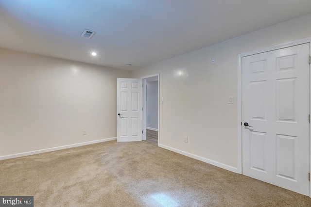 14298 S Union Church Rd, Ellendale, DE 19941 - spare room featuring carpet, baseboards, and recessed lighting
