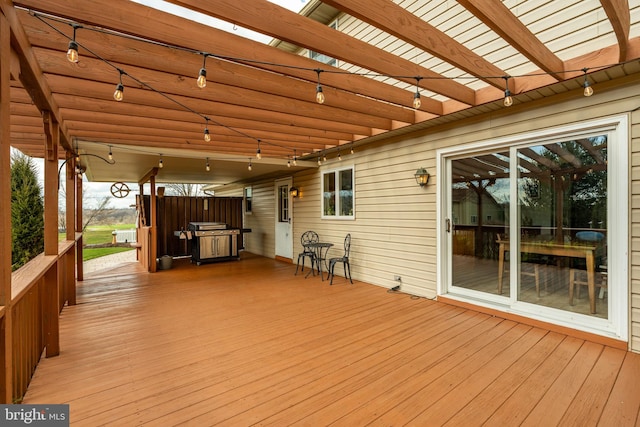 290 S Windy Mansion Rd, Denver, PA 17517 - wooden deck featuring a pergola