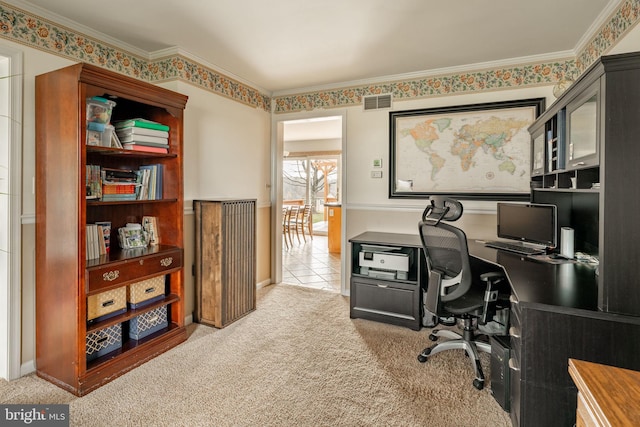 290 S Windy Mansion Rd, Denver, PA 17517 - office space featuring carpet flooring and crown molding