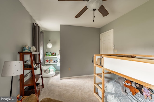 290 S Windy Mansion Rd, Denver, PA 17517 - carpeted bedroom with baseboards and a ceiling fan