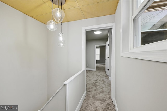 406 S Eaton St, Baltimore, MD 21224 - hallway with carpet flooring and baseboards