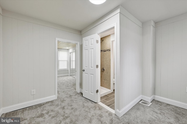 406 S Eaton St, Baltimore, MD 21224 - hallway featuring carpet and baseboards