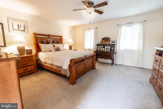 705 Hemlock Ct, Hanover, PA 17331 - bedroom featuring light colored carpet and ceiling fan