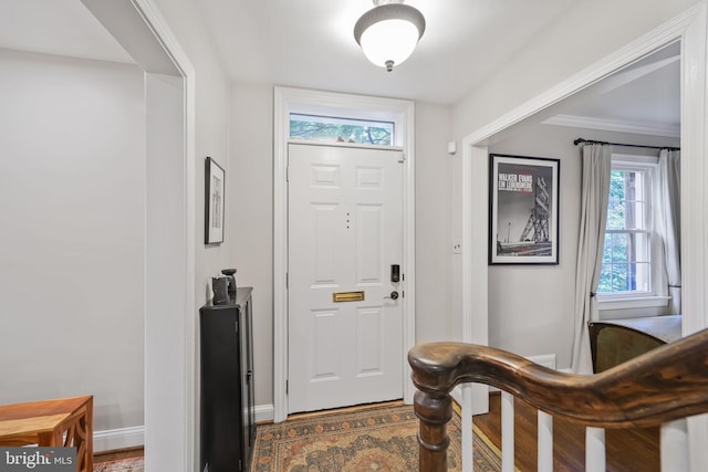 4831 Alton Pl NW, Washington, DC 20016 - entrance foyer featuring baseboards and wood finished floors