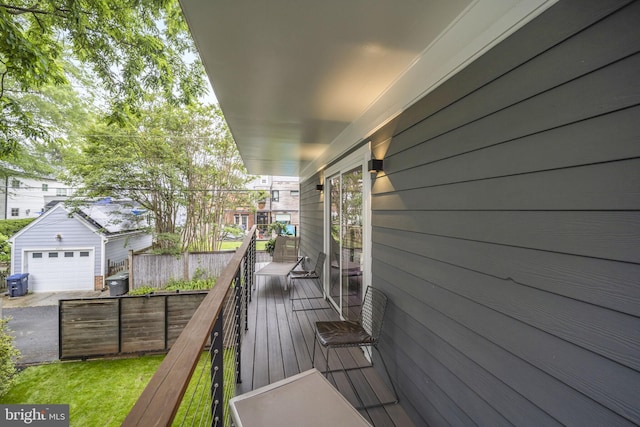 4831 Alton Pl NW, Washington, DC 20016 - wooden terrace with an outbuilding