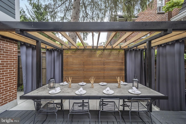 4831 Alton Pl NW, Washington, DC 20016 - deck featuring a pergola