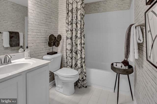 128 Fred Dr, North East, MD 21901 - bathroom with tile patterned floors, vanity, toilet, and shower / bath combo