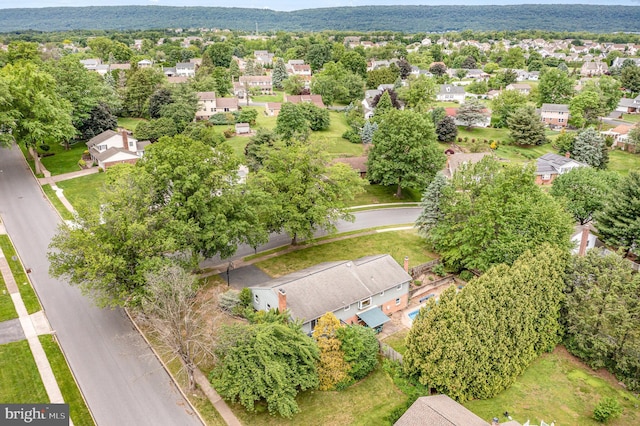 aerial perspective of suburban area