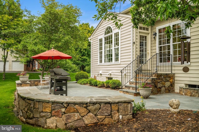 21381 Chickacoan Trail Dr, Broadlands, VA 20148 - view of patio / terrace with grilling area
