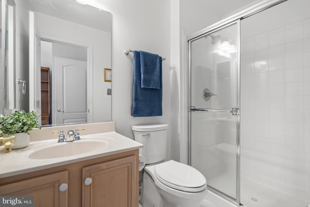 21381 Chickacoan Trail Dr, Broadlands, VA 20148 - full bath featuring a stall shower, vanity, and toilet
