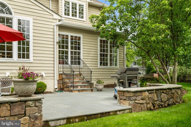 21381 Chickacoan Trail Dr, Broadlands, VA 20148 - view of patio featuring a grill