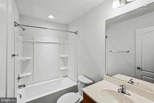 121 Stribling Way, Winchester, VA 22602 - bathroom with vanity,  shower combination, and toilet