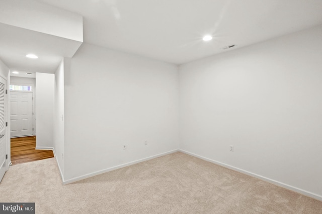 121 Stribling Way, Winchester, VA 22602 - spare room with carpet, baseboards, and recessed lighting