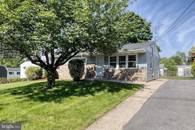 2 Idlewood St, Glen Burnie, MD 21061 - view of front of house with stone siding