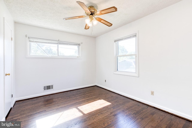 2 Idlewood St, Glen Burnie, MD 21061 - unfurnished room with wood finished floors, baseboards, a ceiling fan, and a textured ceiling