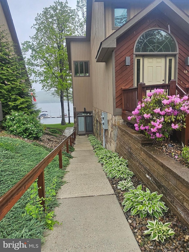 939 Glendale Rd Unit 13, Oakland, MD 21550 - property entrance featuring a water view