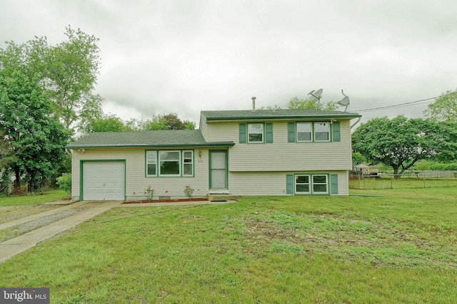 3176 S Hance Bridge Rd, Vineland, NJ 08361 - tri-level home with concrete driveway and a garage
