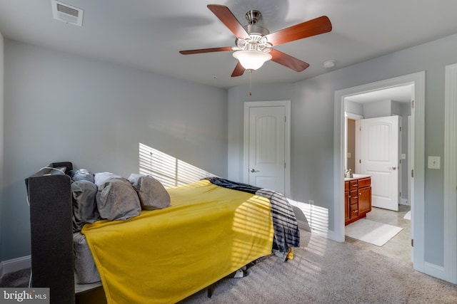 3565 Sauvignon Ln, Chesapeake Beach, MD 20732 - bedroom featuring baseboards, light carpet, and ceiling fan