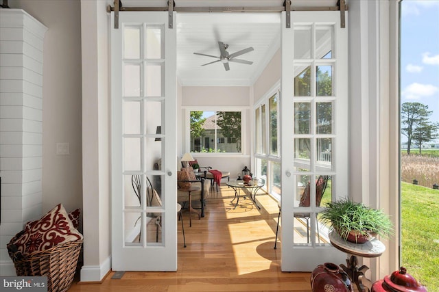 30558 Luff Ln Unit C-14, Ocean View, DE 19970 - sunroom / solarium with a barn door and french doors