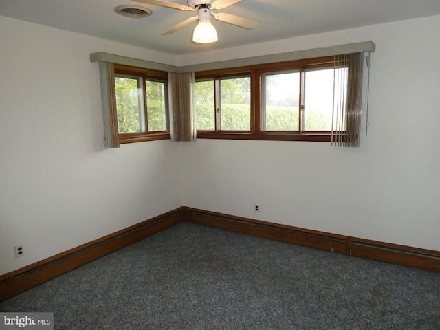 2358 Atco Ave, Atco, NJ 08004 - spare room featuring carpet floors, ceiling fan, and baseboards