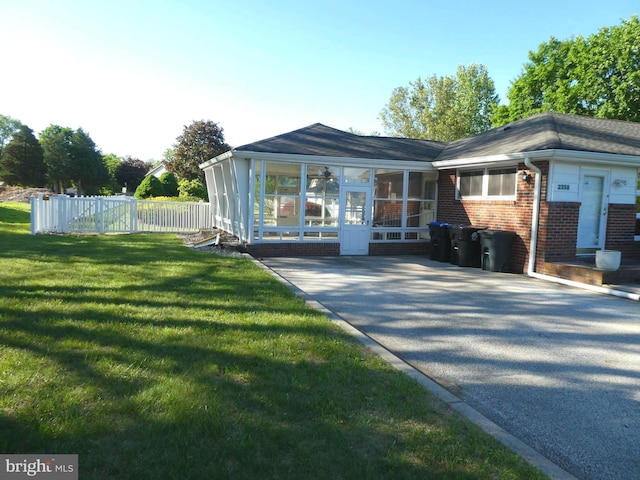 2358 Atco Ave, Atco, NJ 08004 - view of front facade with a sunroom and brick siding