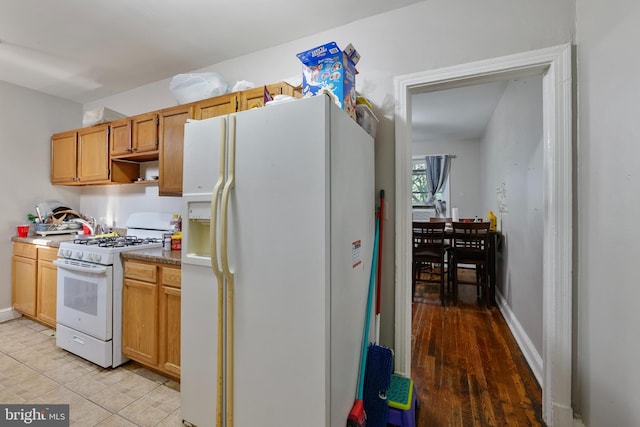 4825 3rd St NW, Washington, DC 20011 - kitchen with white appliances and open shelves