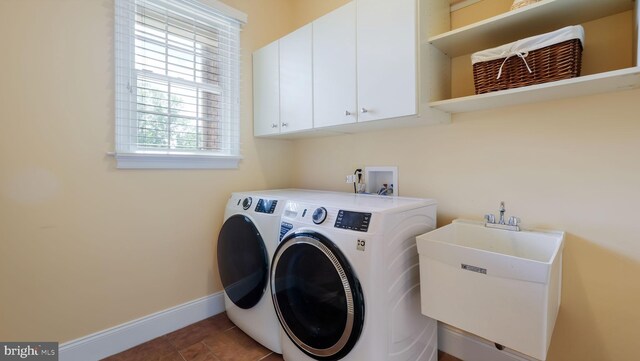 2799 Manion Way, Doylestown, PA 18902 - laundry area featuring cabinet space, washer and dryer, and tile patterned floors