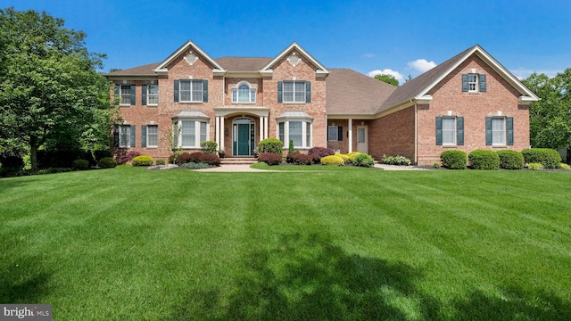 2799 Manion Way, Doylestown, PA 18902 - colonial-style house with brick siding and a front lawn