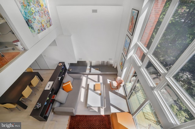 3927 Georgetown Ct NW, Washington, DC 20007 - living room with a towering ceiling