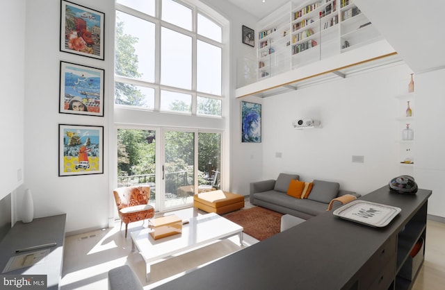 3927 Georgetown Ct NW, Washington, DC 20007 - living area with a high ceiling