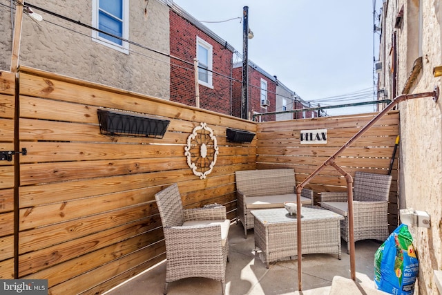 2305 S Croskey St, Philadelphia, PA 19145 - view of patio featuring an outdoor living space