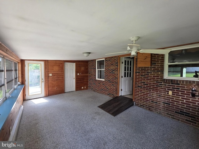 616 Sylvan Pl, Harrisburg, PA 17109 - unfurnished sunroom with a ceiling fan