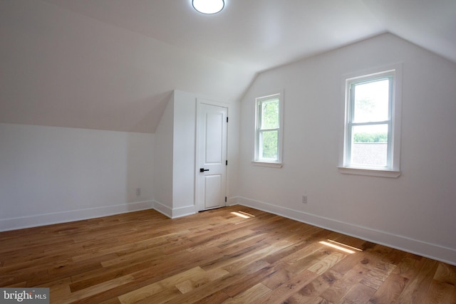 2 Baltimore Ave, Glen Burnie, MD 21061 - bonus room featuring lofted ceiling, light wood-type flooring, and baseboards