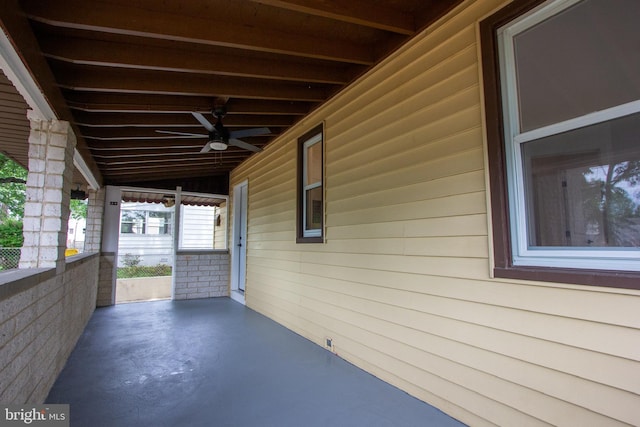 2 Baltimore Ave, Glen Burnie, MD 21061 - view of patio featuring a ceiling fan