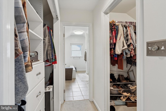 504 Ridge Dr, Douglassville, PA 19518 - spacious closet with light tile patterned flooring
