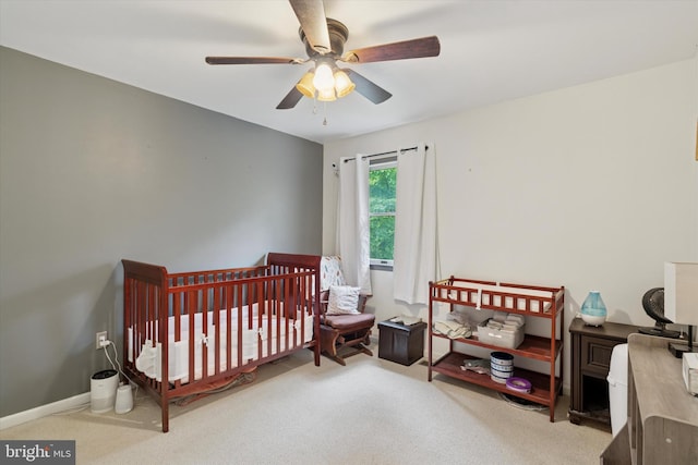 504 Ridge Dr, Douglassville, PA 19518 - carpeted bedroom featuring ceiling fan and baseboards