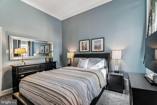 306 S 13th St Unit 8, Philadelphia, PA 19107 - bedroom with carpet, crown molding, and baseboards