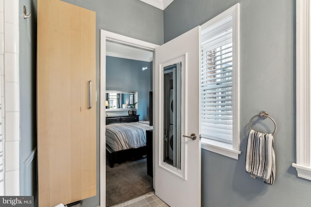 306 S 13th St Unit 8, Philadelphia, PA 19107 - bathroom featuring tile patterned flooring and ornamental molding