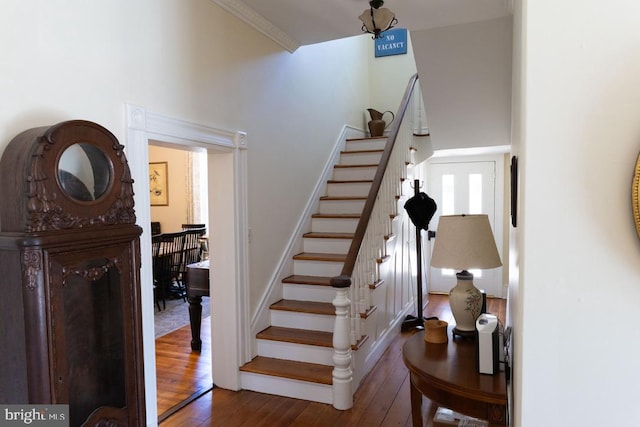 322 Main St E, Fincastle, VA 24090 - stairs featuring wood-type flooring